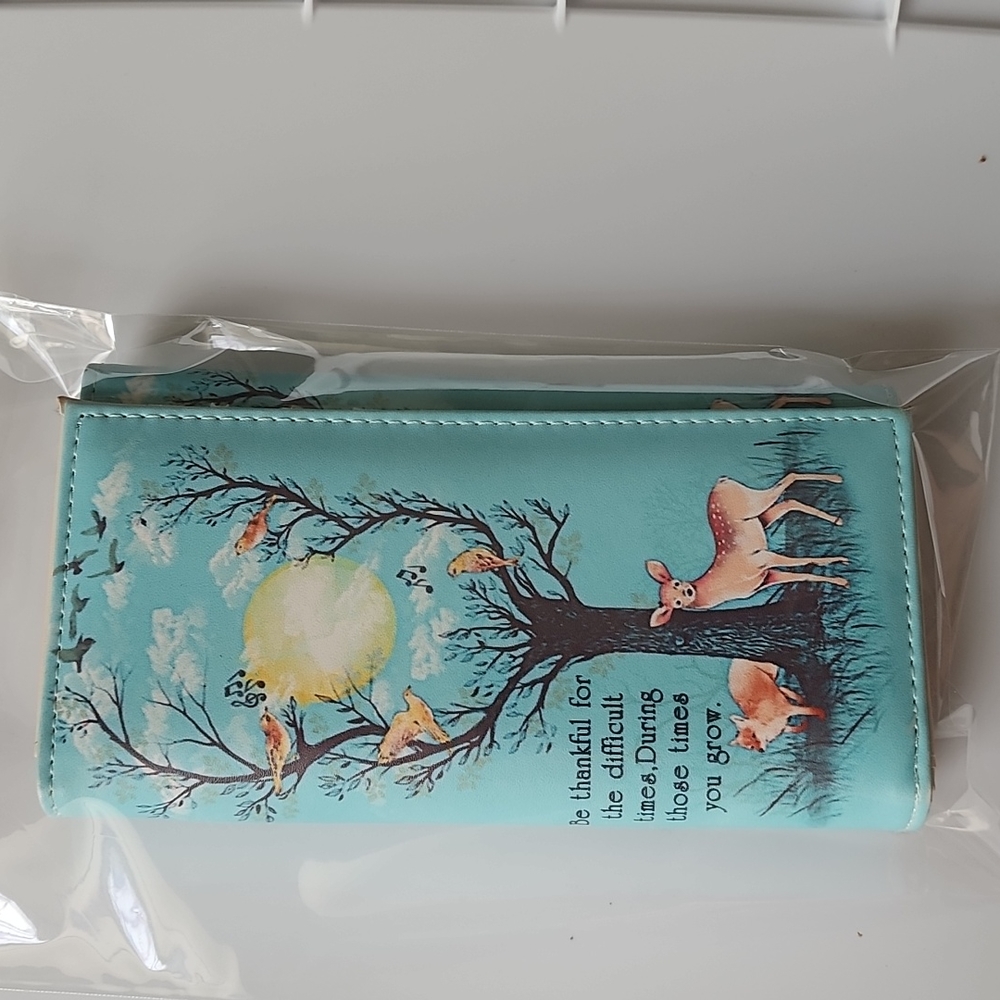 Womans wallet Deers. Pocket book.